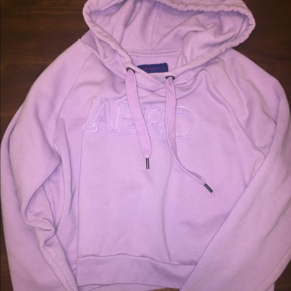 Light purple Aeropostale crop top sweater